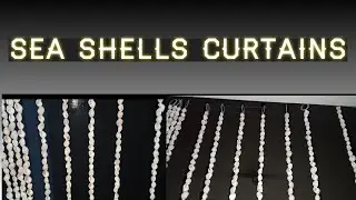 How to make beautiful sea shells curtains | Sea shells craft idea | creations by diju | 23
