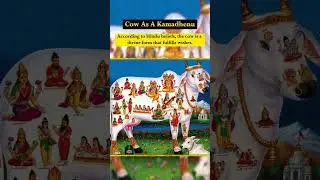 In Hinduism, the cow is a symbol of selfless giving, nurturing, and divinity. 🐄✨