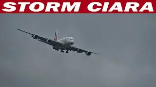 Storm Ciara at  London Heathrow Airport