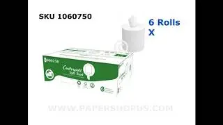 1060750 Centerfeed Paper Towel White 1 Ply PaperShopUS.com