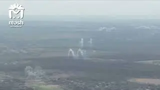 Russian Su-24 Attack Ukrainian Positions