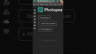 ONLINE PHOTO EDITING AUTOMATIC Photopea | shorts | TECHZAAD