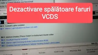 VCDS деактивирует омыватель фар Volkswagen Skoda Seat Audi