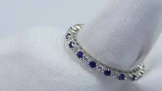 sapphire diamond wedding band 3150v