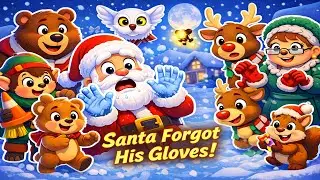 Santa Forgot His Gloves! 🧤❄️ | Bear Family Saves Christmas (3D Animation)