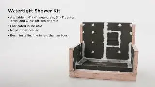 TotalWorx&reg; - Watertight Shower Kit