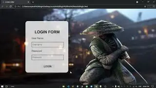 How to make a cool login form in html || Login page tutorial html