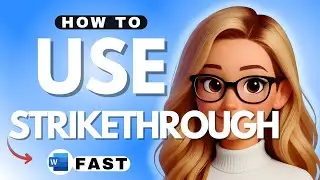 How to Use the Strikethrough Text Option in Microsoft Word 365 - 2025