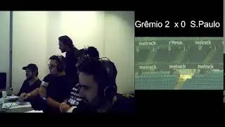 Transmissão de Grêmio x São Paulo pelos estudantes de Jornalismo da Universidade Feevale