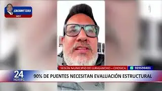 Lurigancho-Chosica: puentes en riesgo ante llegada de lluvias y huaicos