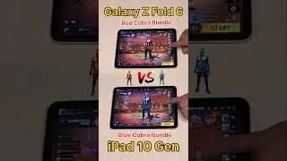 Galaxy Z Fold 6 vs iPad 10 Gen😈 Red Cobra Bundle vs Blue Cobra Bundle vs S24 vs S25 #shorts #viral