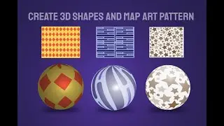 Create 3d shape and Map Art | Adobe Illustrator tutorial #3d #pattern #illustrator