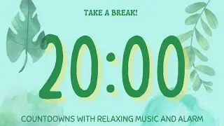 20 Minute Timer with Relaxing Music | Spring-Themed Break, Meditation, or Classroom Reset