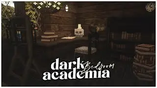 🖤📚 𝑫𝒂𝒓𝒌 𝑨𝒄𝒂𝒅𝒆𝒎𝒊𝒂 𝑩𝒆𝒅𝒓𝒐𝒐𝒎 𝑻𝒐𝒖𝒓 - Cocricot Mod / Texture Pack┊Aesthetic Minecraft