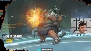 POTG! JAKE INSANE BUFFED ROADHOG GAMEPLAY OVERWATCH SEASON 23 TOP 500