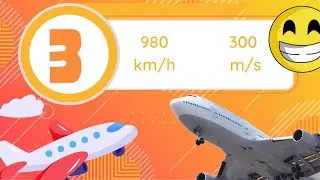 (3) - MUR - La velocidad de un avión es 980 km/h....