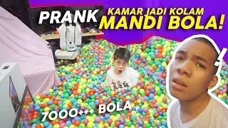 PRANK PENUHIN KAMAR BANG SAAIH HALILINTAR PAKE 7000++ BOLA PLASTIK
