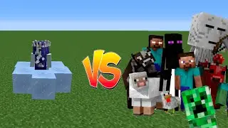 Snow Queen vs Mobs Minecraft MOB BATTLE