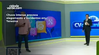 Chuva intensa provoca alagamento e incidentes em Teresina