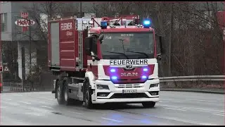 [😍🔥MAN WLF AB Wasser | RTW-Blaulicht DEFEKT] HLF 4/1 + WLF 4/2  FW + Malteser RTW + Polizei N&uuml;rnberg