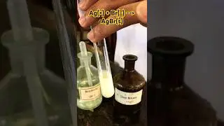 🧪AgBr precipitate Color. 💛 Pale yellow/ Cream Color ppt. ⭕️ Inorganic Chemistry (SPD) P Block.