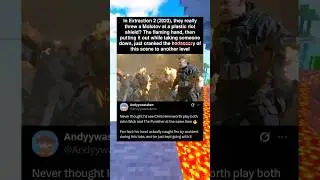 In Extraction 2 (2023), they really threw a Molotov at a plastic riot shield? The flaming hand, then