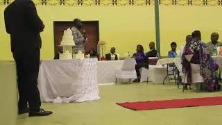 TEDDY AND BEATRICE`S WEDDING DAY RECEPTION PT 9 GUEST OF HONOUR GIVES COUNSEL AND SOME JOKES mp4