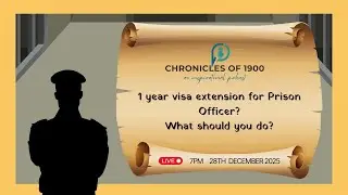 28th December 2025 - 1 year Prison officer extension