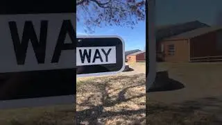 One way sign #oneway #small # shorts