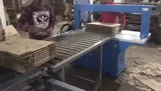 Auto folder gluer with auto strapping installed at leading packaging house in HP