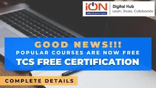FREE Online Certification Courses | TCS ion Digital Learning Hub | Full Information