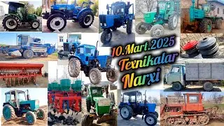 Arzon Traktor 10.Mart.2025 Mtz Ttz Ls-U62 T28 T40 Yumz New Holland Yenisyi Kombayin DT-75 Uaz T-150.