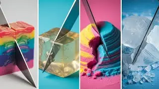 Satisfying ASMR Cutting Compilation 🔪 Soap, Jelly, Sand & Crunchy Slices (No Talking)