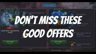 Daily Special Bonus and Mastery Booster Pack Good Offers - Marvel Contest of Champions