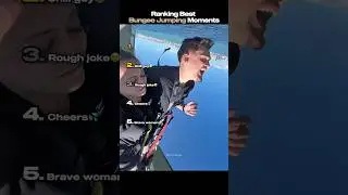 Ranking Best Bungee Jumping Moments🪢#bungeejumping #best #ranking