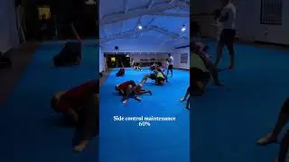 Side control maintenance 60% intensity #sidecontrol #jiujitsu #workout #mma #training