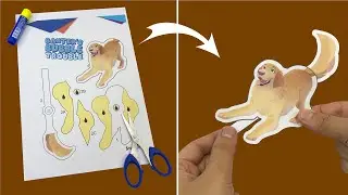 Baxter's Bubble Trouble: Printable Dog Puppet Craft for Kids! | Paper Parrot Press Template
