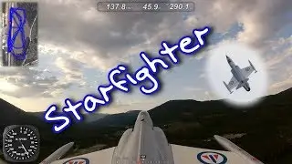RC Freewing F-104 Starfighter With Telemetry Overlay! (60 FPS)