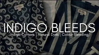 More about naturally dyed indigo cottons & why they bleed colour| Dabu Handblock print| Pure Cottons