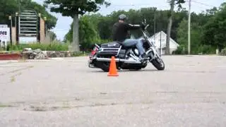 Motorcycle Skills - Cone Weave 2 - 7-25-15