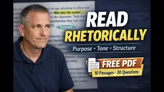 How to Become a Better Rhetorical Reader on the TOEFL iBT | Purpose, Tone & Structure + FREE PDF