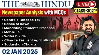 The Hindu Analysis - 2nd January | The Hindu Newspaper Today with MCQs | Aasim Sir