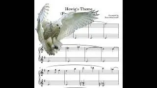 Hedwig's theme Easy Beginner Solo Arrangement Piano Sheet Music Download Printable PDF 2 Pages