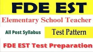 FED EST - Syllabus | Test Preparation | Online Apply #03007819873