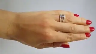 Sterling Silver Double Row CZ Ring SSTR01046
