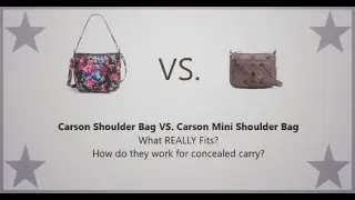 Vera Bradley Carson Shoulder VS. Mini Carson.. What fits & How They Work For CC