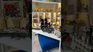 LEGO ICONS Captain Jack Sparrow&rsquo;s Pirate Ship next to LEGO Ships! #lego #rlfm #afol #reviews #10365