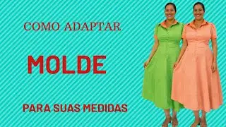 Como Transformar um Molde Pronto de Chemise em um Novo Modelo | Modelagem COSTUREIRA EMANCIPADA