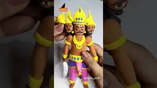 Ravan Ravan Hoon Main 👹 Ravan Making ideas 👺 Dussehra Festival Special#shorts#dussehra#clayart#ravan