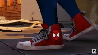 Spider-Punk suit up- Spider-Man PS4 cutscene